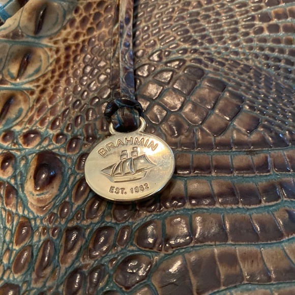 Brahmin Crocodile-Embossed Shoulder Bag - Picture 3 of 15